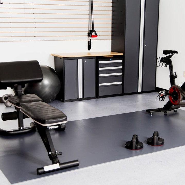 G-Floor® Exercise Equipment Mat under Workout Equipment