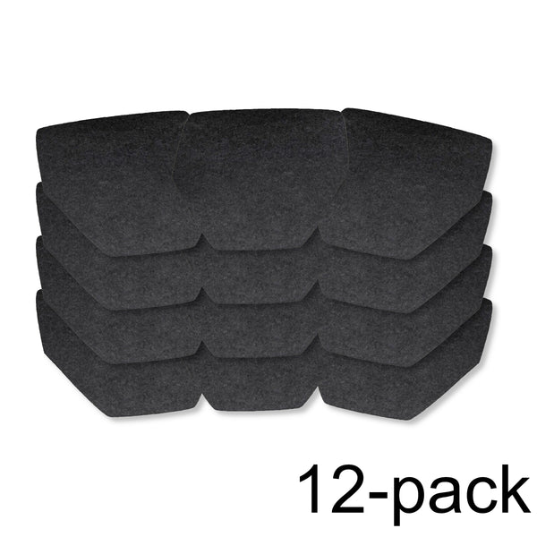 Twelve (12) Grey Drip & Dry urinal mats