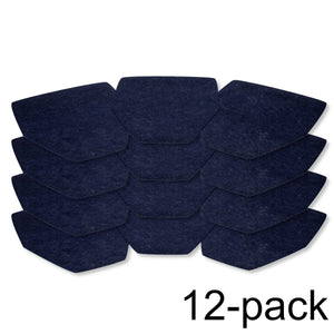 Twelve (12) Blue Drip & Dry Absorbent Urinal Mats