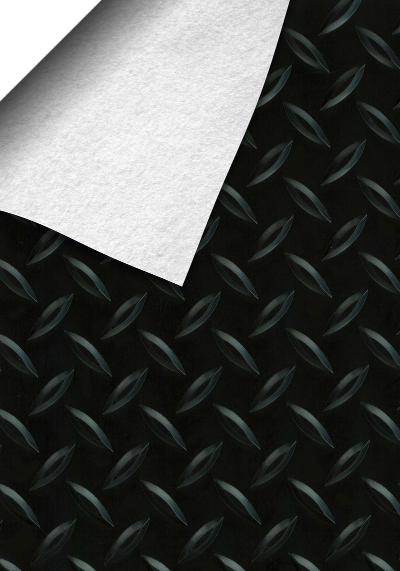 Midnight Black Diamond Tread texture swatch with folded corner