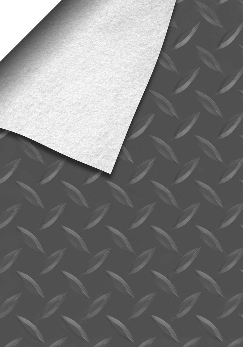 Slate Grey Diamond Tread texture swatch with folded corner