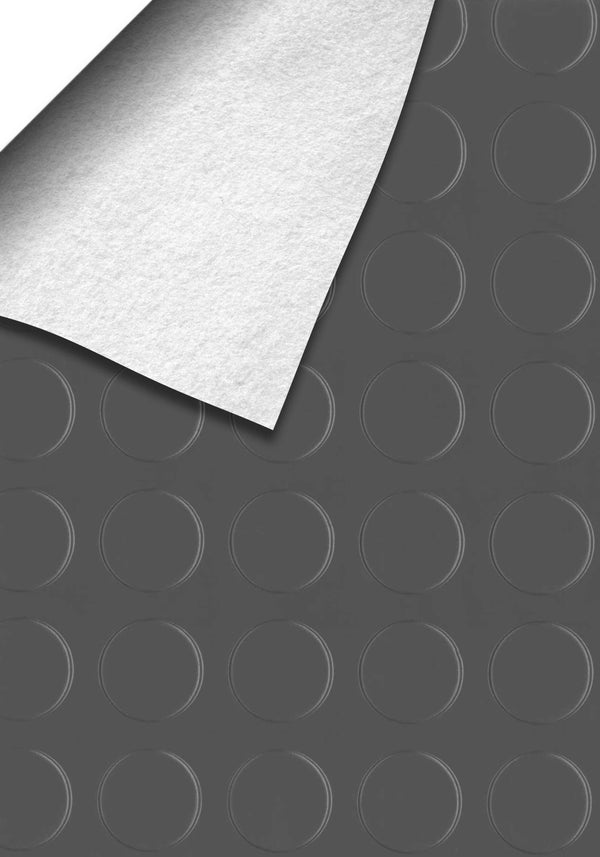 Slate Grey large Coin texture swatch with folded corner