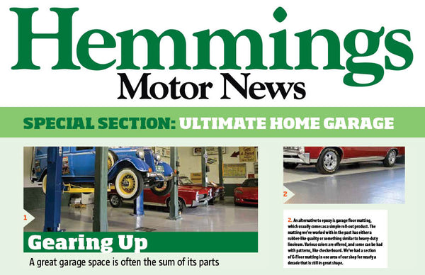 Hemmings Motor News Touts G-Floor® Roll Out Garage Floor Mats