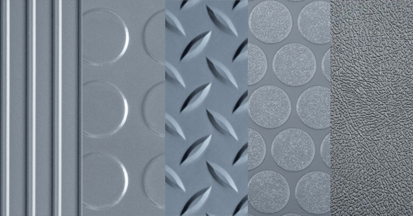 Best Uses for G-Floor® Coin™, Diamond Tread™, Levant™, Ribbed™ and Small Coin™ Textured Vinyl Flooring Rolls and Mats