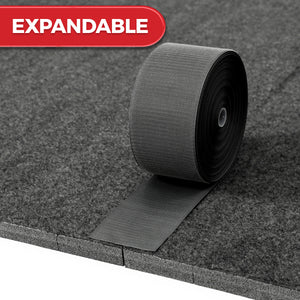 Expandable: Expandable carpet bonded foam home gymnastics mat designed for larger training areas.