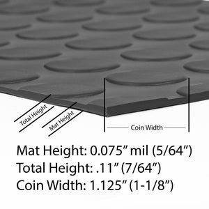 Garage Flooring | Coin™ Tread | G-Floor® Roll-Out Vinyl Flooring