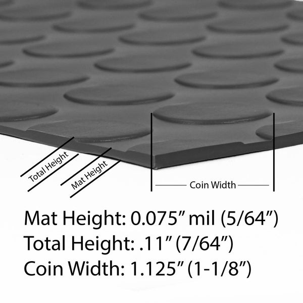 Garage Flooring | Coin™ Tread | G-Floor® Roll-Out Vinyl Flooring
