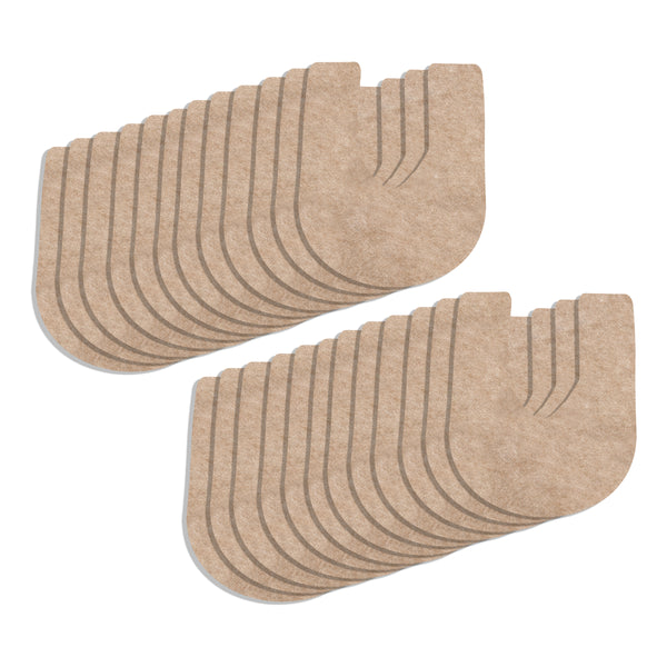 Twenty Four (24) Tan Drip & Dry toilet mats