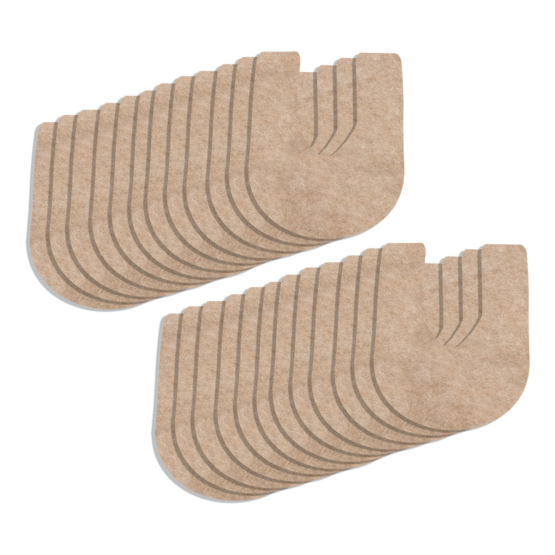 Twenty Four (24) Tan Drip & Dry toilet mats