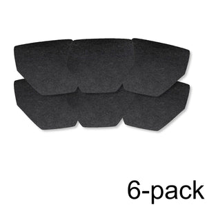 Six (6) Grey Drip & Dry urinal mats
