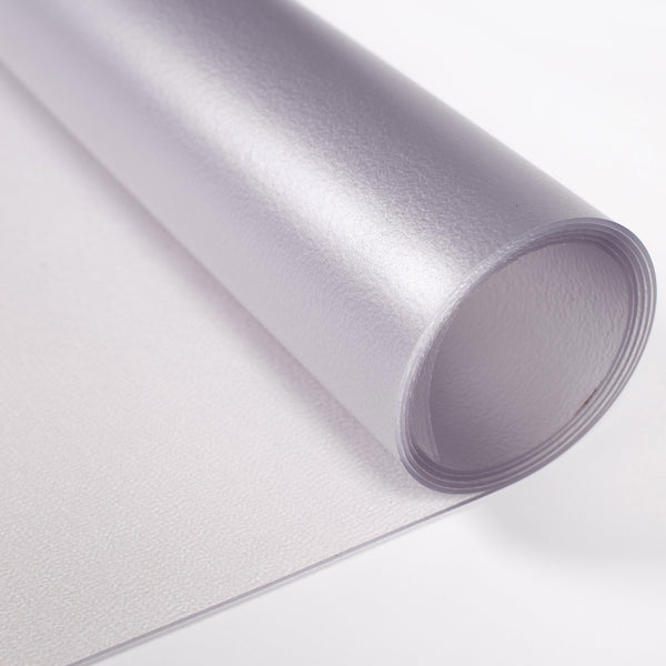 Rolled up Clear Ceramic texture vinyl flooring