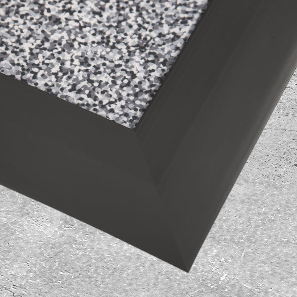 Close up shot of black vinyl edge trim