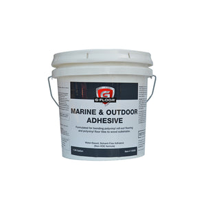 White tub of adhesive