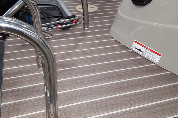 Nutmeg Teak Holly Light vinyl boat flooring