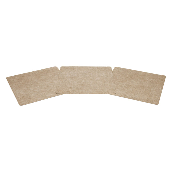 Three (3) Tan Drip & Dry Pet Kennel Mats