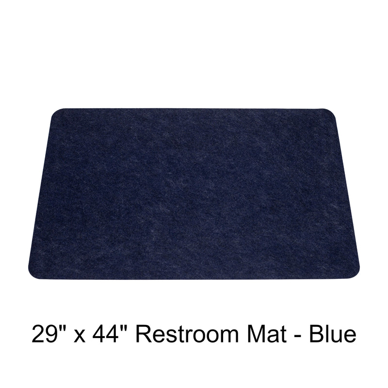 29" x 44" Restroom Mat - Blue