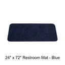 24" x 72" Restroom Mat - Blue
