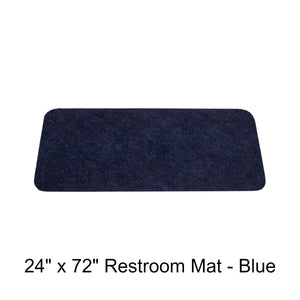 24" x 72" Restroom Mat - Blue