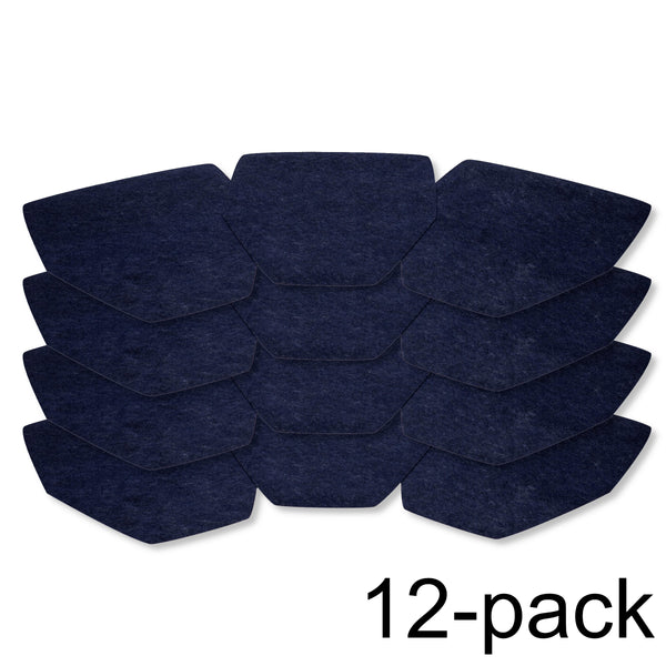 Twelve (12) Blue Drip & Dry Absorbent Urinal Mats