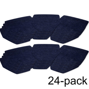 Twenty four (24) Blue Drip & Dry urinal mats