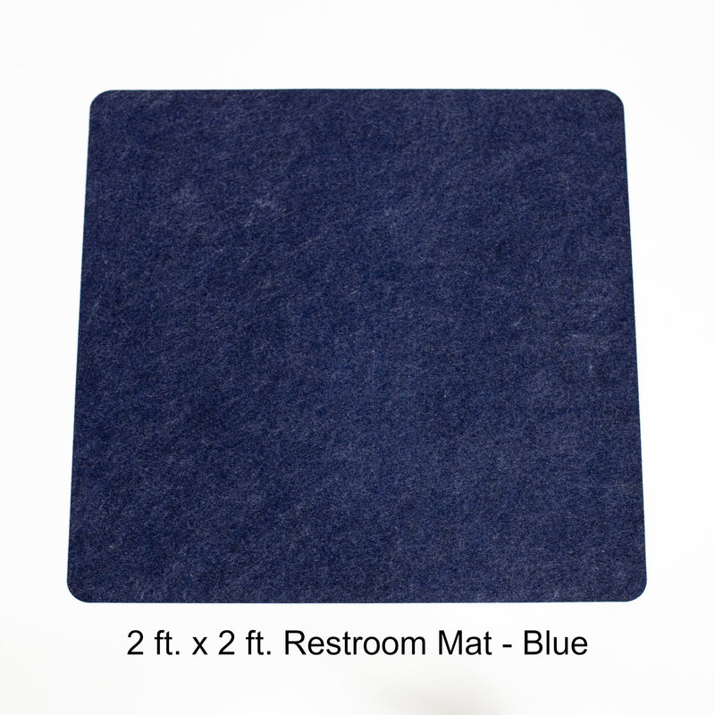 2 ft. x 2 ft. Restroom Mat - Blue