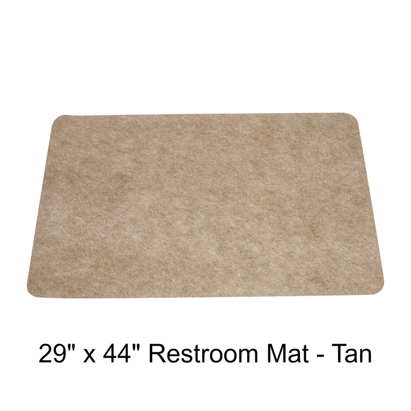 29" x 44" Restroom Mat - Tan