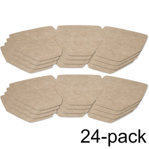 Twenty four (24) Tan Drip & Dry urinal mats
