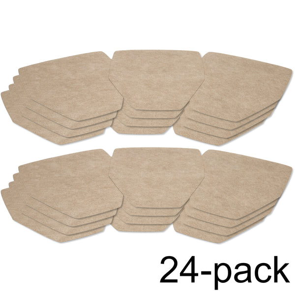 Twenty four (24) Tan Drip & Dry urinal mats