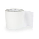 Roll of white seam tape on white background