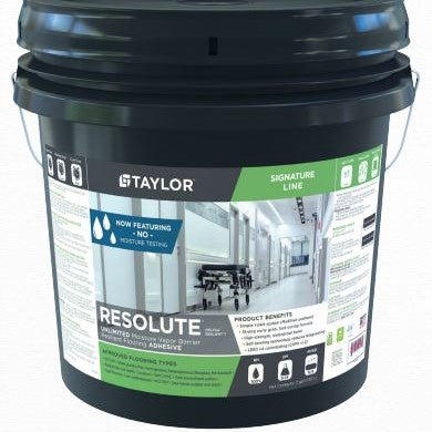 Black tub of adhesive