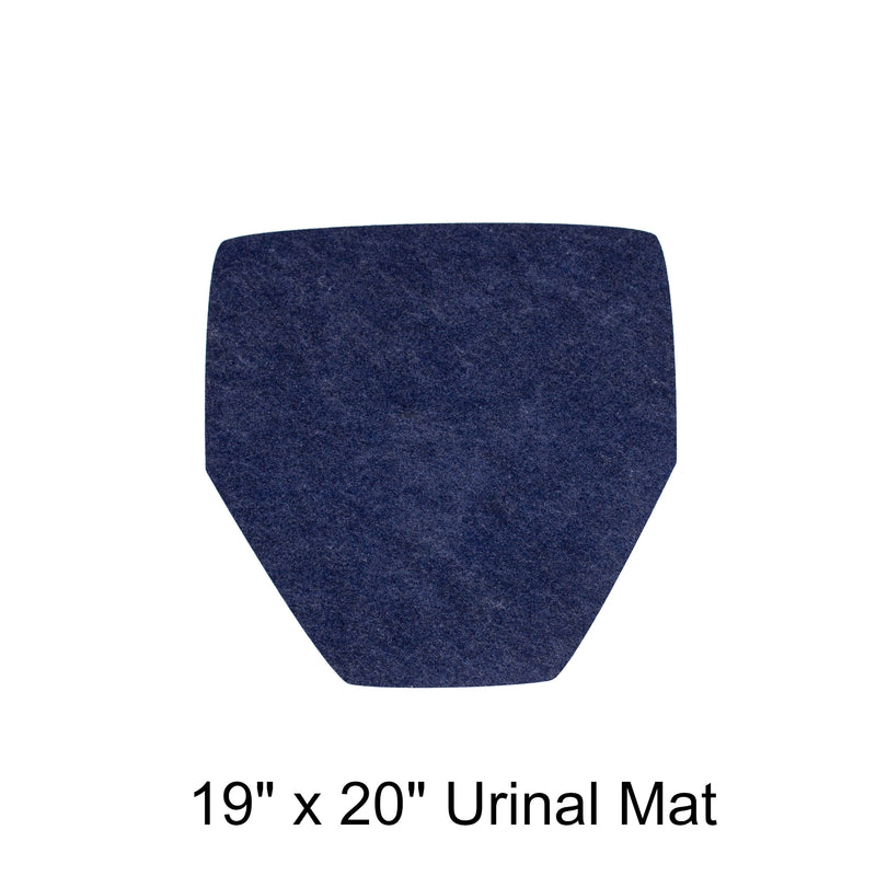 19" x 20" Blue Urinal Mat