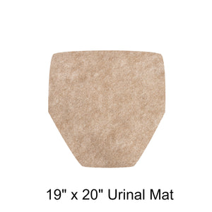 19" x 20" Tan Urinal Mat