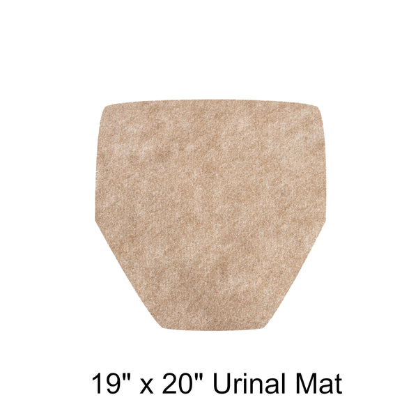 19" x 20" Tan Urinal Mat