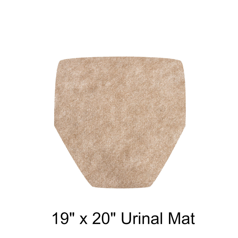 19" x 20" Tan Urinal Mat
