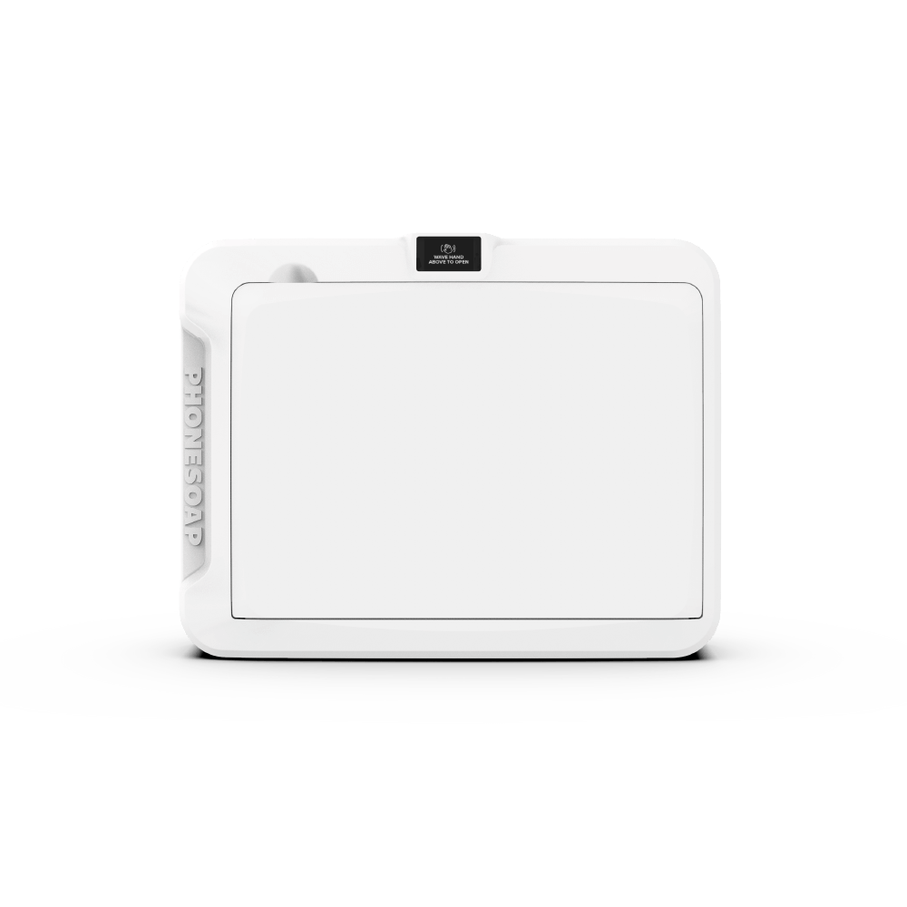 Front of closed phonesoap device