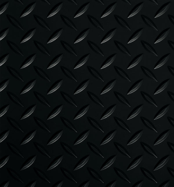 Swatch image of Midnight Black Diamond Tread texture vinyl flooring