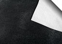 Swatch of Midnight Black Levant texture with folded corner