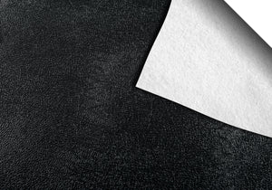 Swatch of Midnight Black Levant texture with folded corner