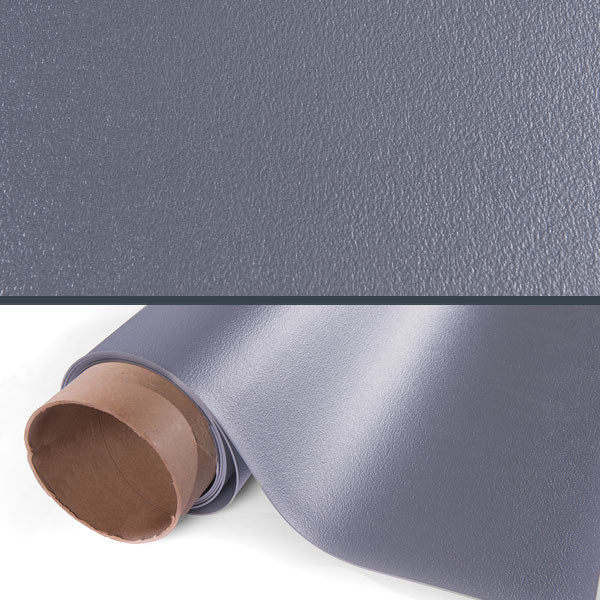 Slate Grey Levant vinyl flooring close-up and roll shot.