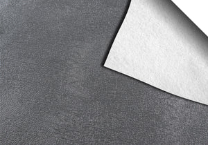 Swatch of Slate Grey Levant texture with folded corner