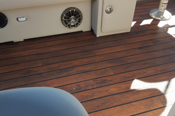 Teak Dark Holly Outdoor & Marine vinyl flooring