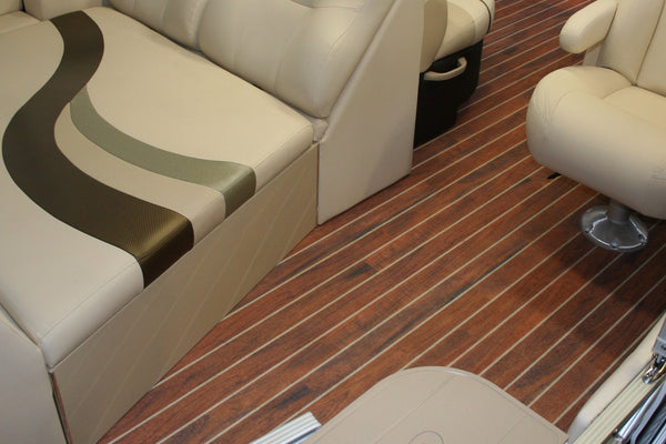Boat furniture on Teak & Light Holly Outdoor & Marine vinyl flooring